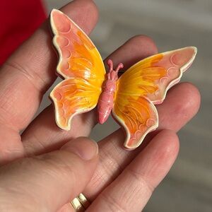 4/$100 WEST GERMANY Vibrant Butterfly Brooch 🦋